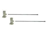 Lavatory Supply Kit - Contemporary Square Handle with 1/4 Turn Ceramic Disc Cartridge Valve (MT5004-NL) - Angle, No Trap